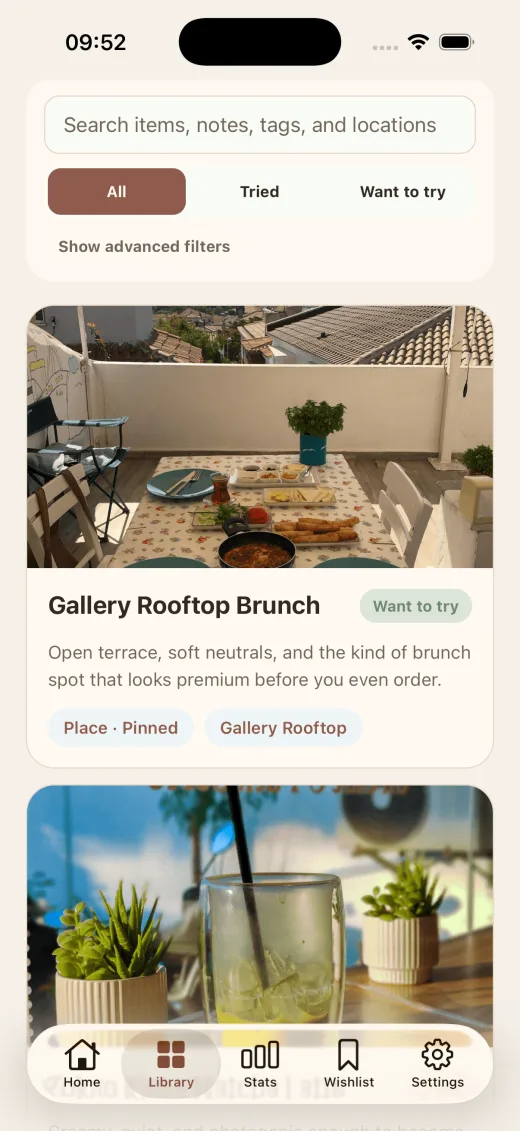 Provato library screenshot